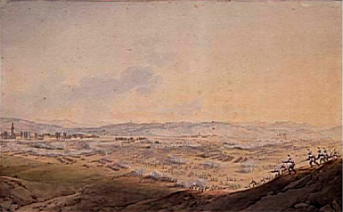 La bataille d'Eckmühl le 22 avril 1809 à 6 heures du soir